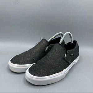 Vans Off The Wall Slip On- Womens- Size 9.5- Black- [500714]- Sneaker Shoes-